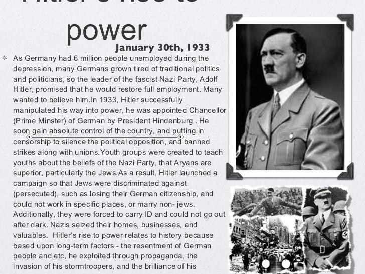 hitlers rise to power timeline hitlers rise to power essay